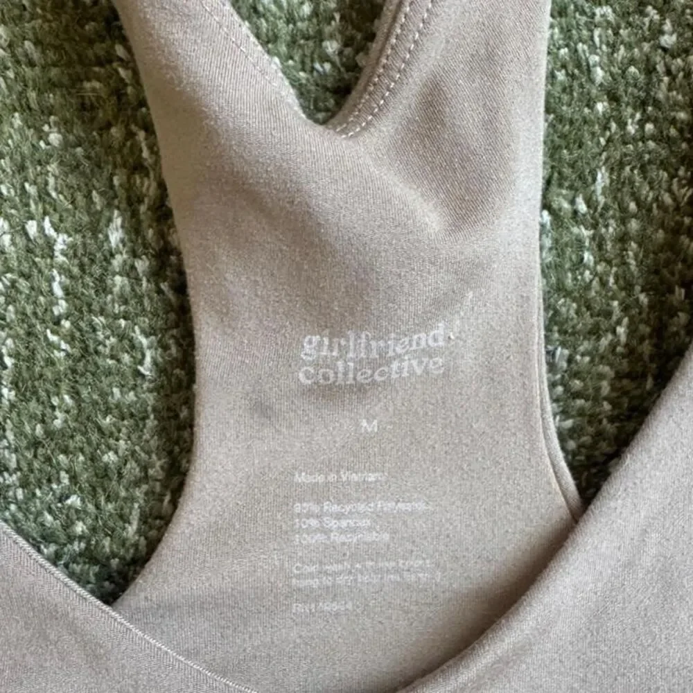 Girlfriend-collective Women's Pink and Tan Bra